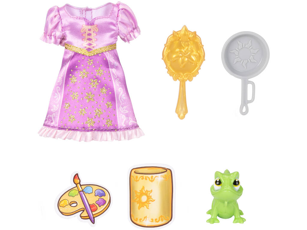 Poupée Disney Princess Raiponce de 15 cm avec Pascal et accessoires