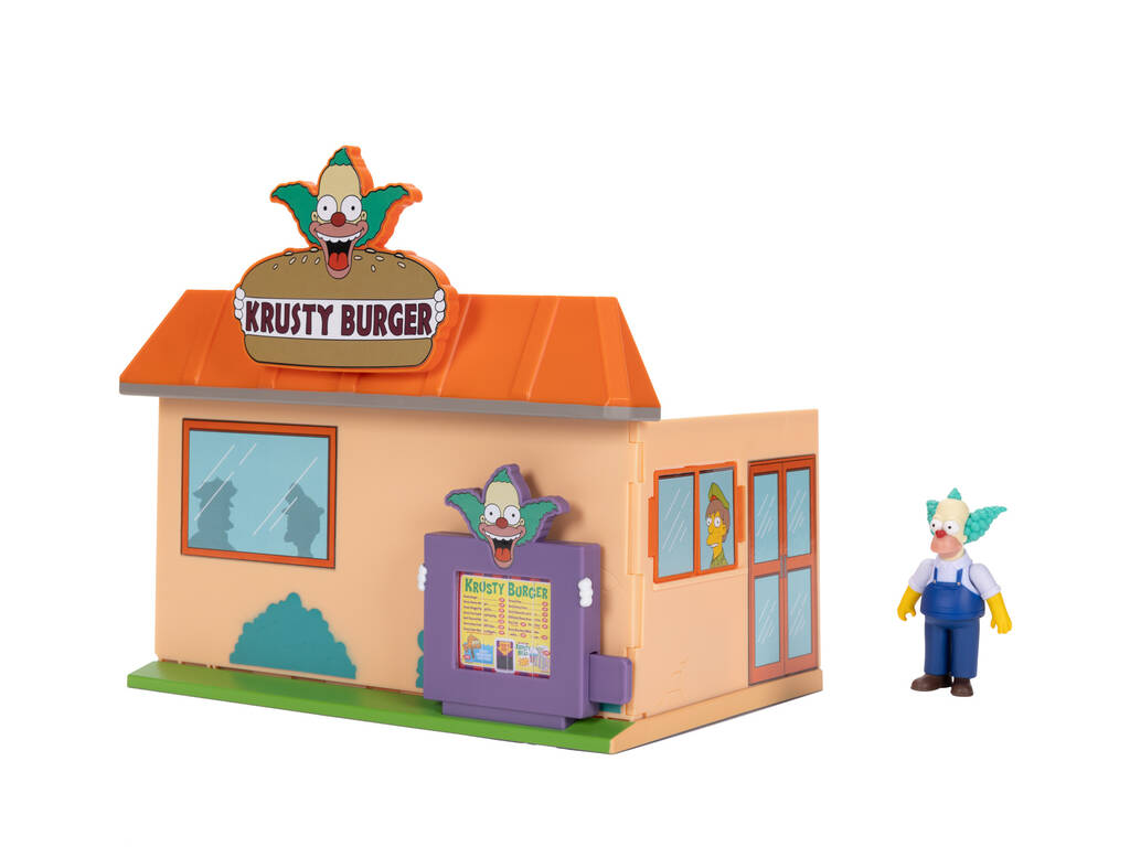 The Simpsons Diorama Krusty Burger con Figura Krusty