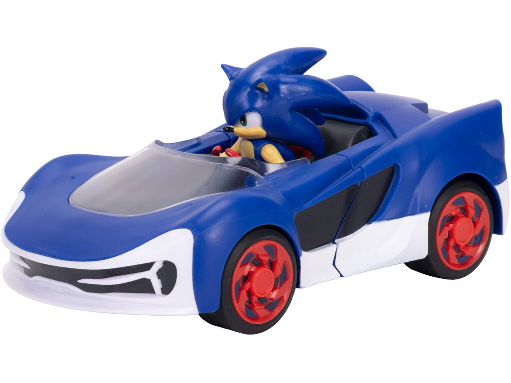 Sonic The Hedgehog Figura Sonic con Vehículo Speed Star Lighting de 16 cm