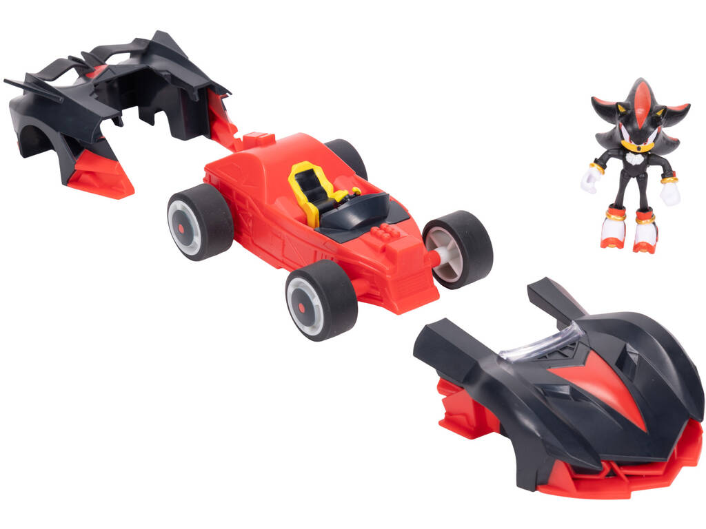 Sonic The Hedgehog Figura Shadow con Vehículo Dark Reaper de 16 cm