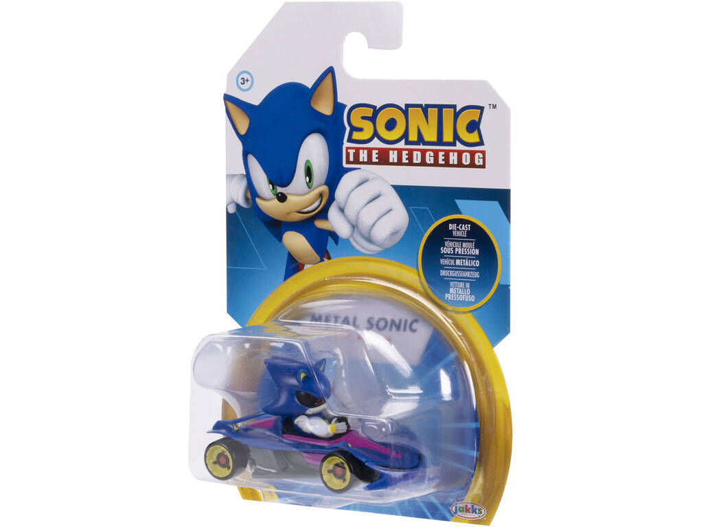 Sonic The Hedgehog Véhicule métallique Metal Sonic de 6 cm