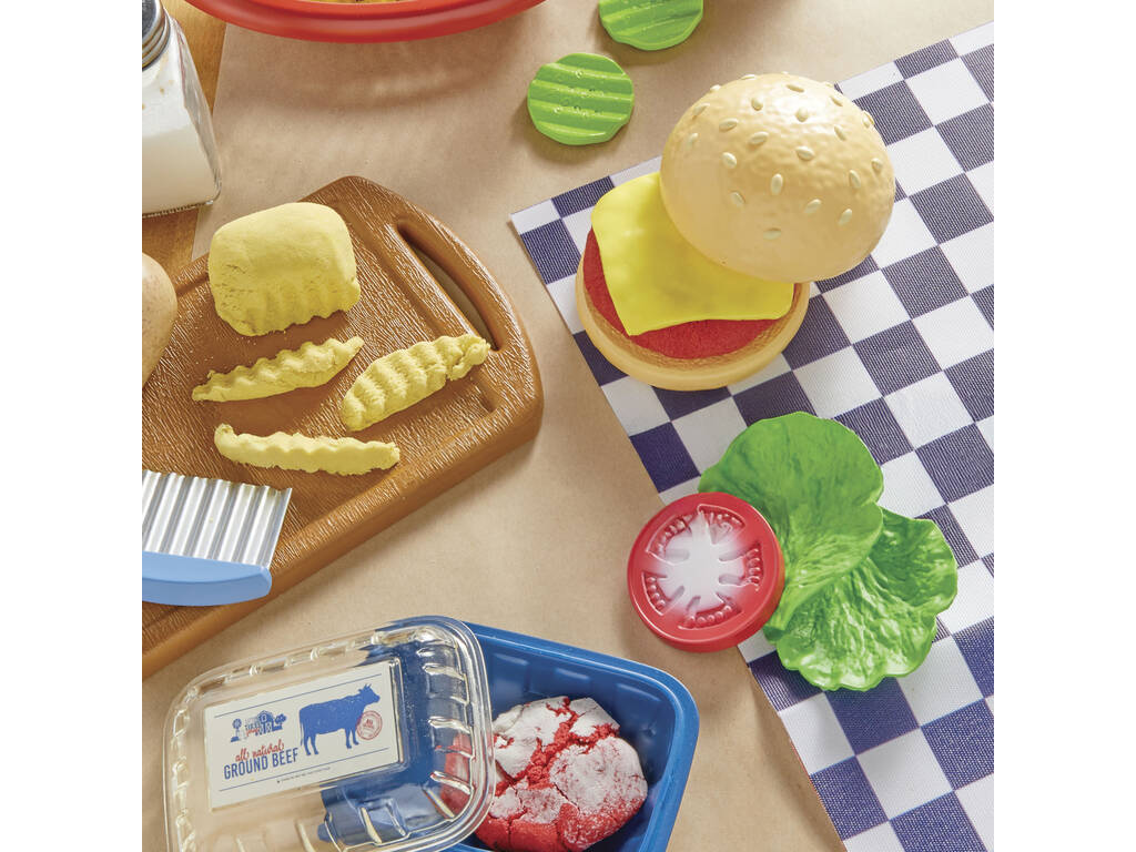 Little Tikes Creative Chefs Pack Hamburger avec pâte à modeler et sable magique
