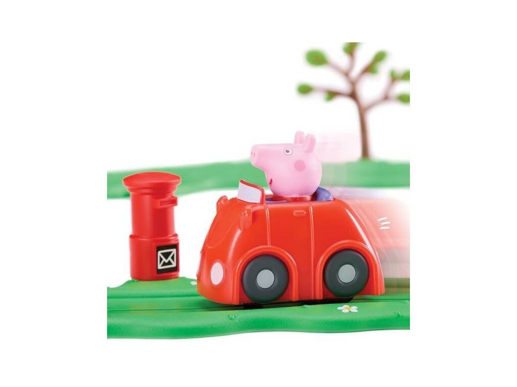 Peppa Pig Circuit Voiture rouge de Peppa
