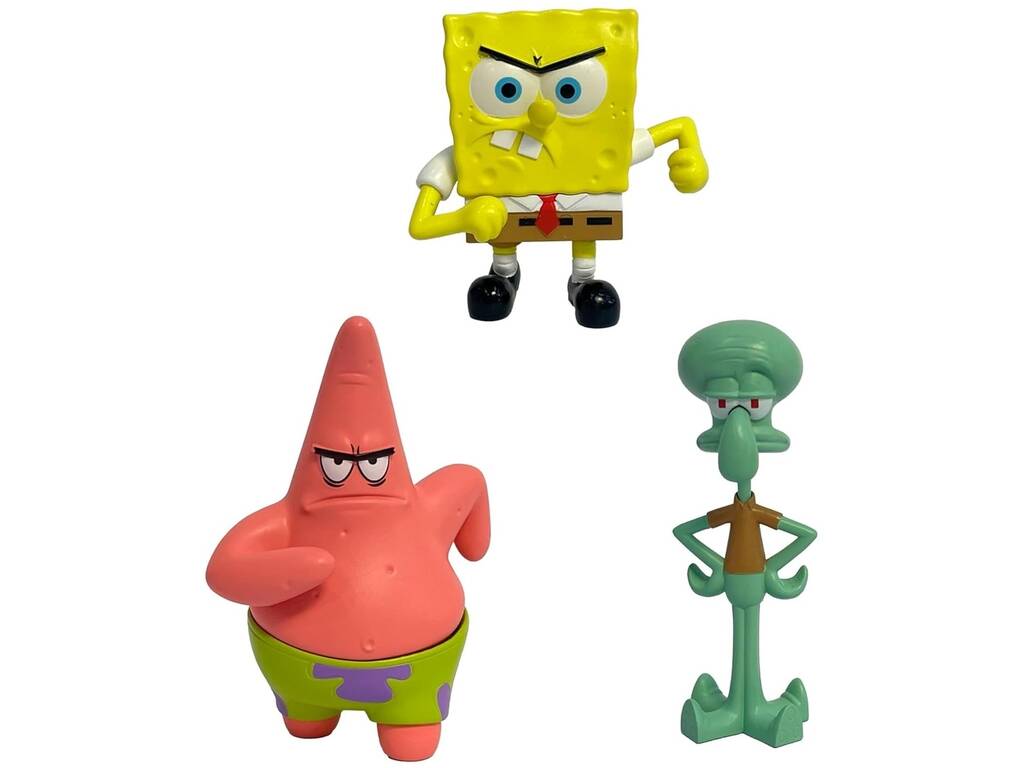 Bob l'éponge Pack 3 mini figurines de 5 cm