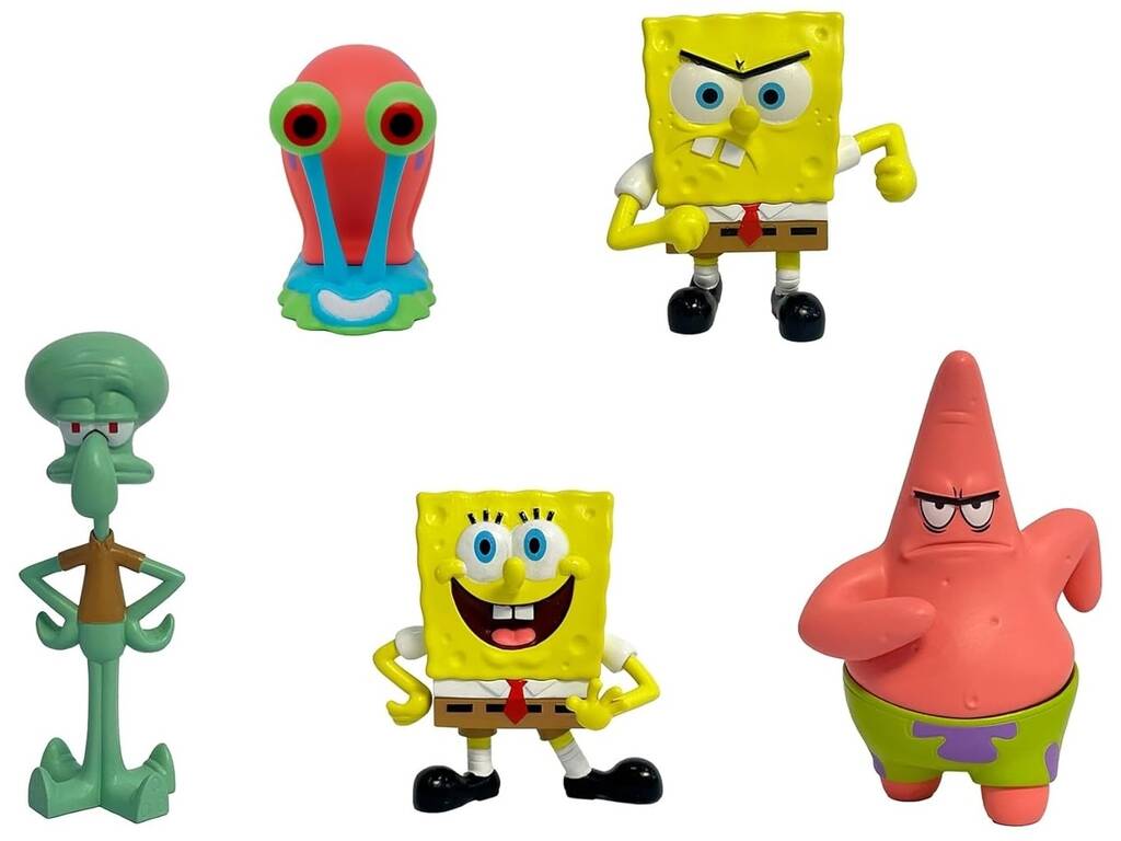 SpongeBob Pack 5 mini figurines de 5 cm