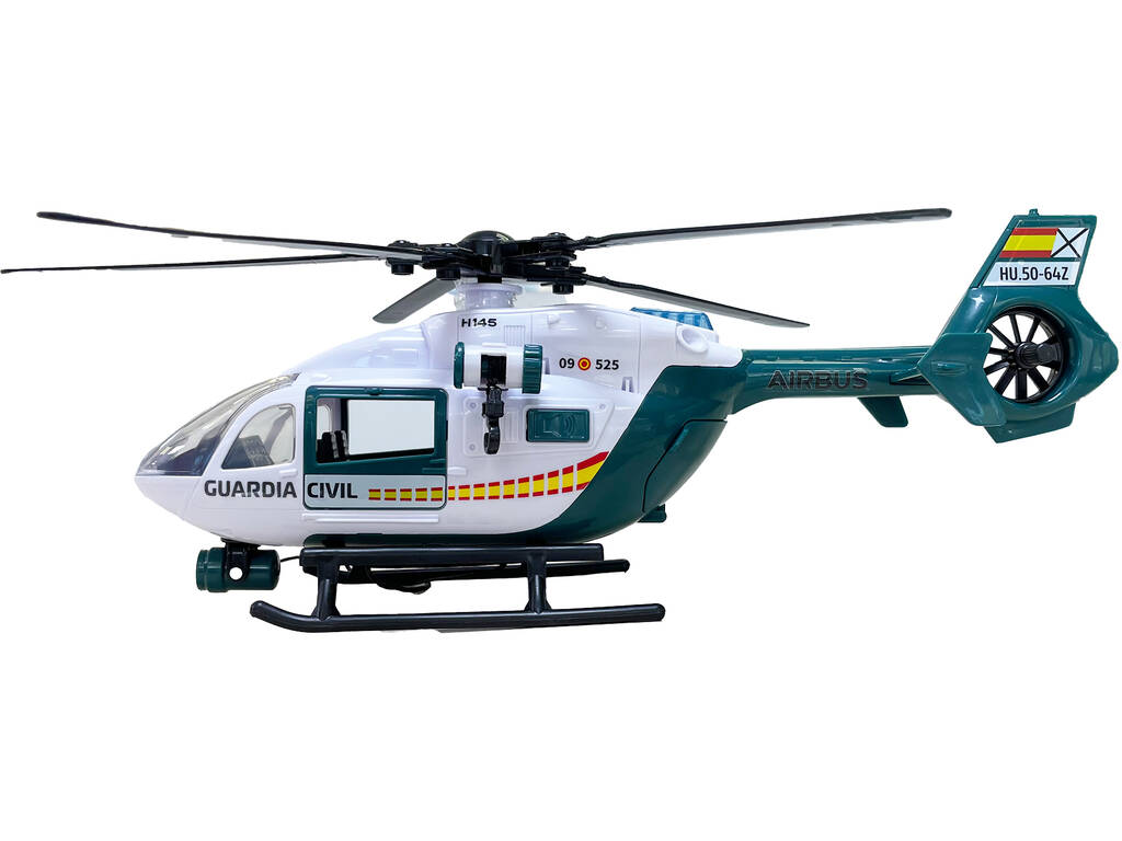 Dickie Toys Hélicoptère Airbus de la Garde civile de 36 cm avec lumière et sons