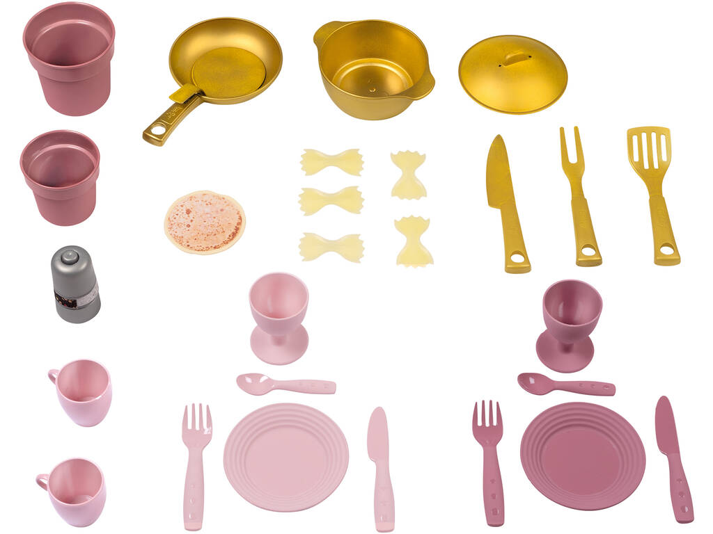 Cuisine Loft Rosa avec appareils électroménagers et 27 accessoires
