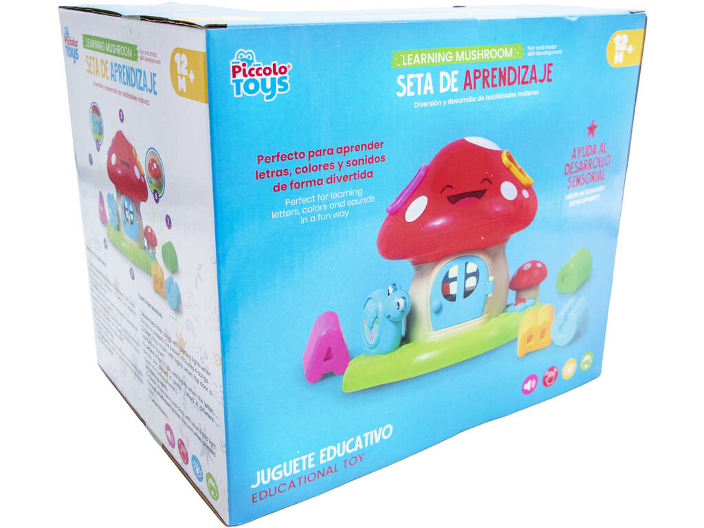 Maisonnette champignon d'apprentissage avec lumière et sons