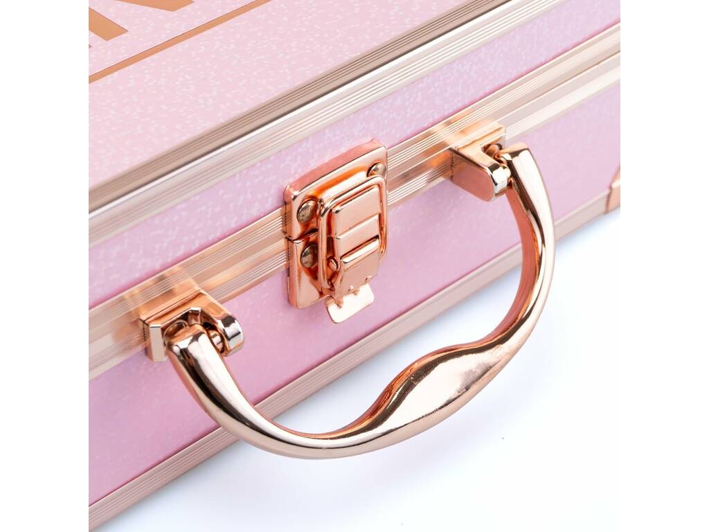 Pink It Trousse de maquillage de voyage avec miroir