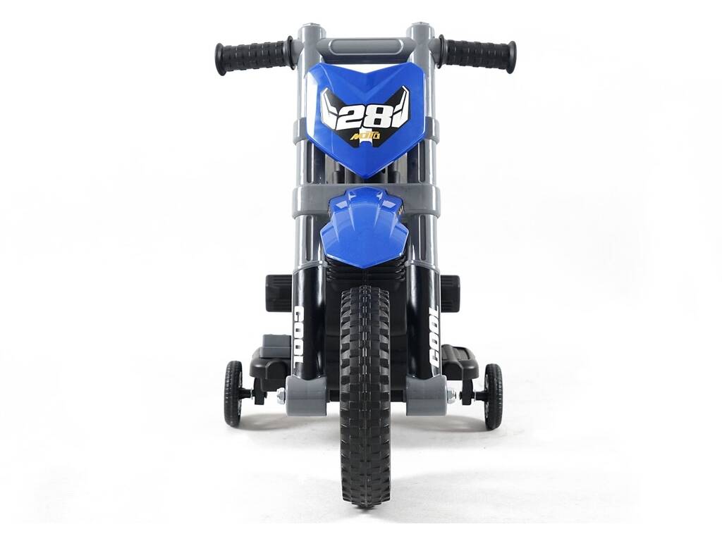 Moto a Batería Azul de 6V con Ruedines