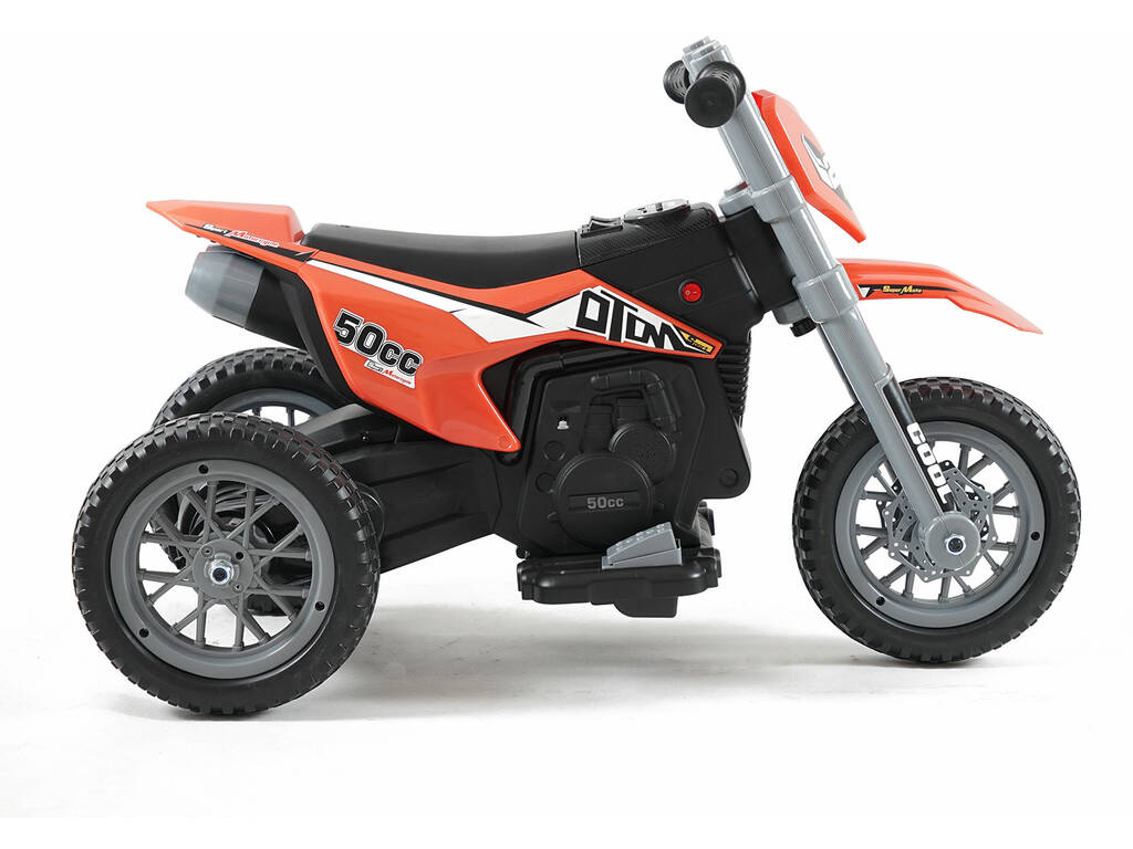 Moto a Batería Roja de 6V con 3 Ruedas
