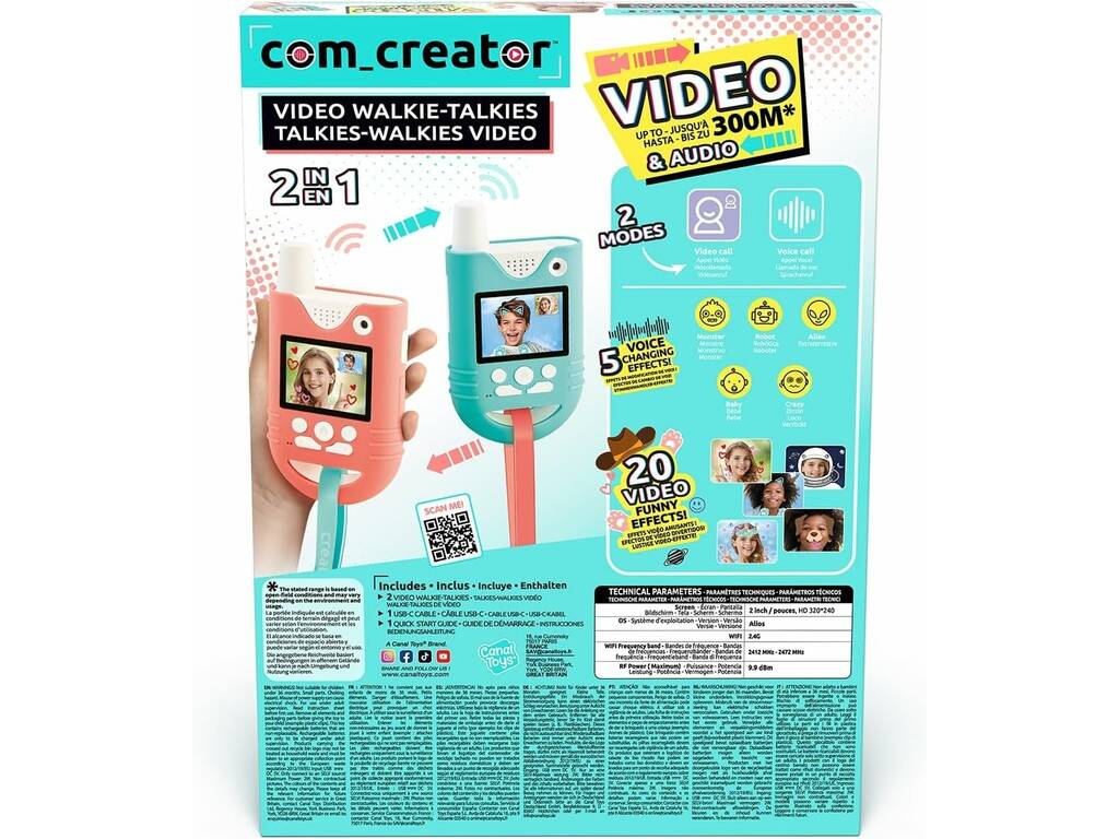 Com Creator Walkie Talkies con Videollamada