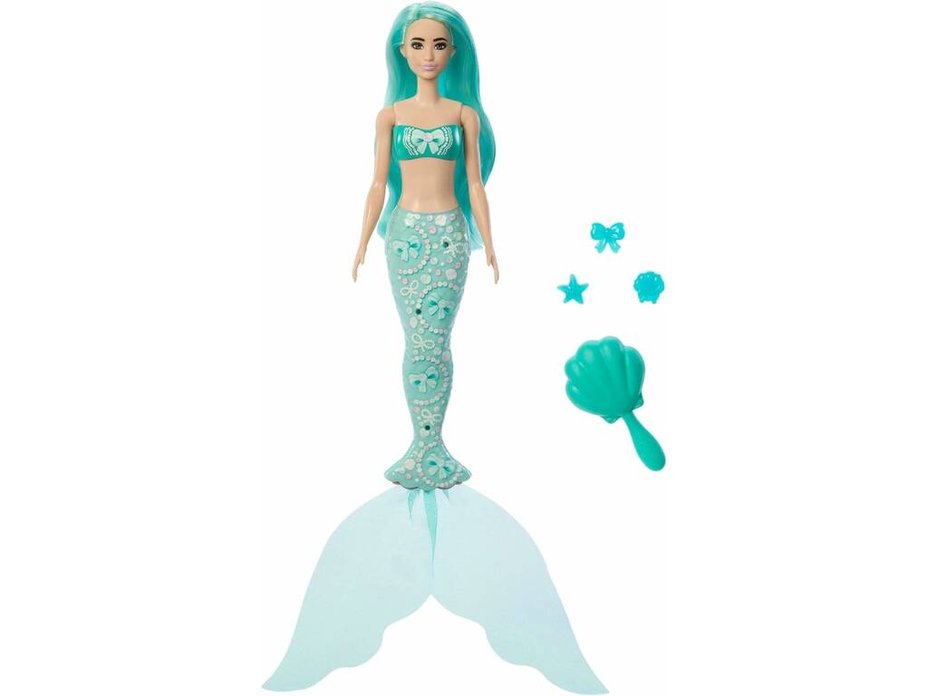 Barbie Color Reveal Poupée sirène surprise avec accessoires