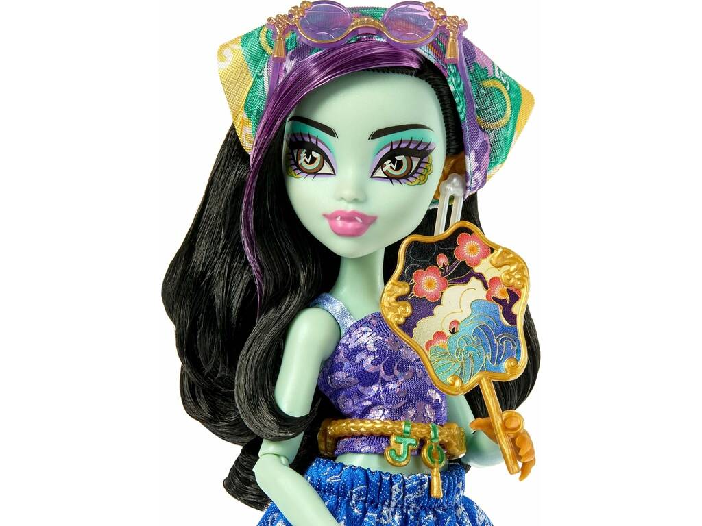 Monster High Skulltimate Secrets Destination Gore-Geous Oasis Poupée Jinafire Long