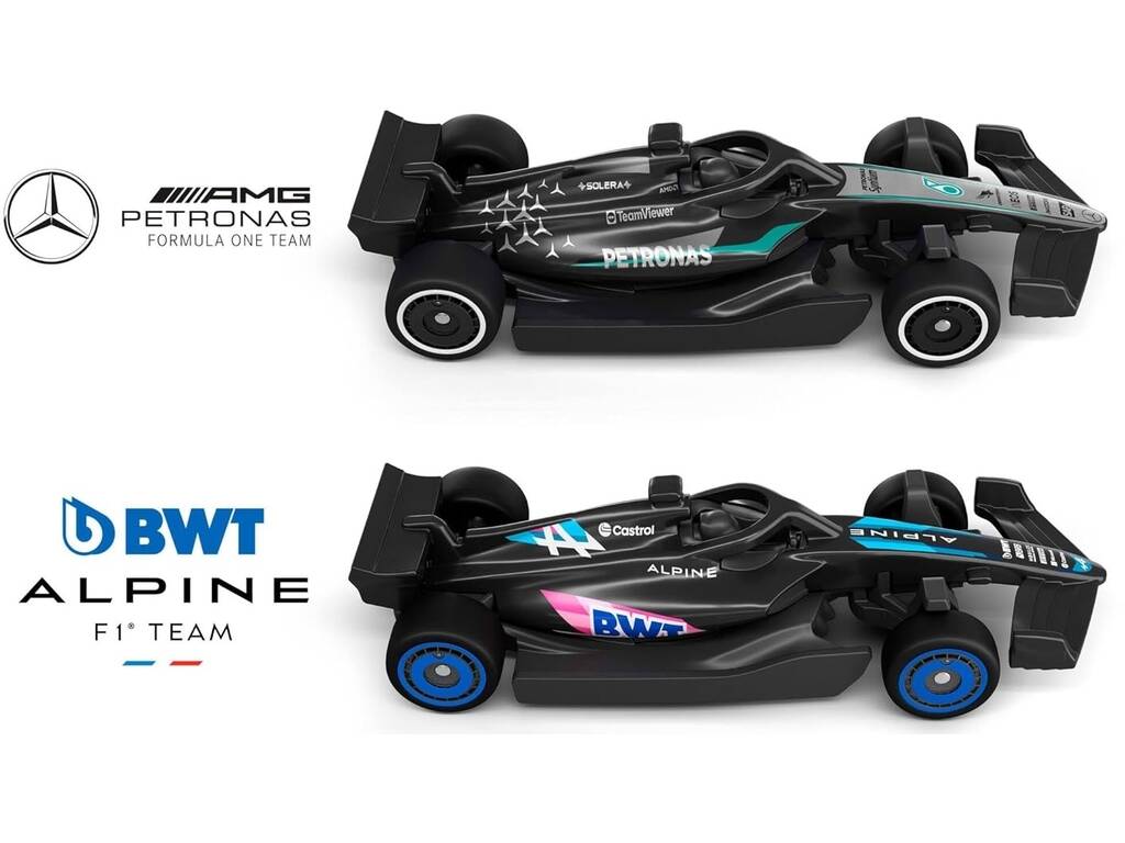 Hot Wheels Formula 1 Pista Línea de Salida con 2 Coches