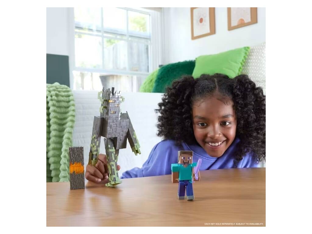 Minecraft Figurine crépitante avec lumière et sons