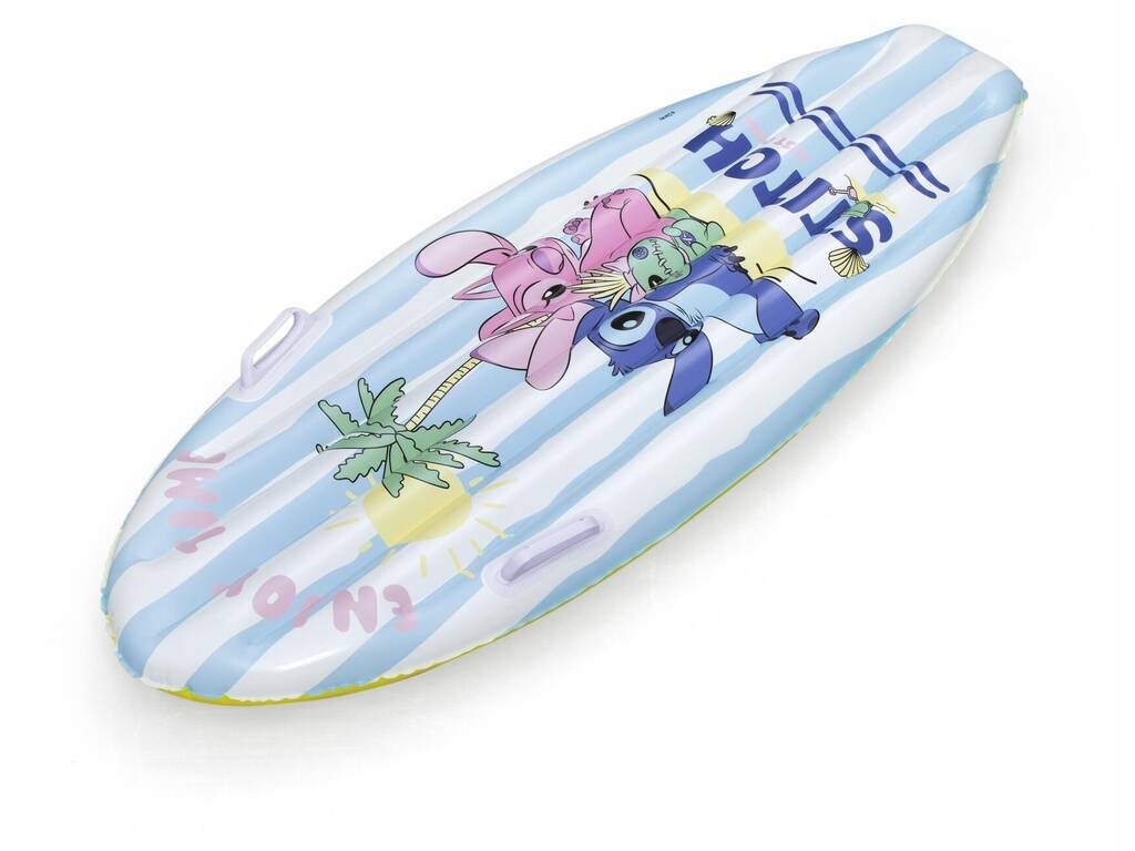 Disney Stitch Matelas gonflable pour planche de surf 114 x 46 cm Stitch et Angel Bestway 9104V