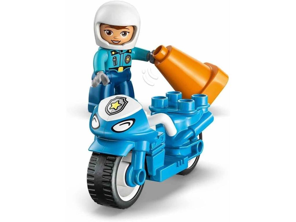 Lego Duplo Moto da Polícia Azul