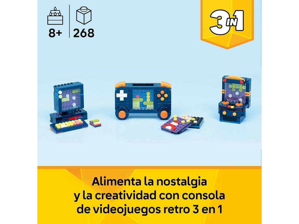 Lego Creator 3 in 1 Console per videogiochi retrò