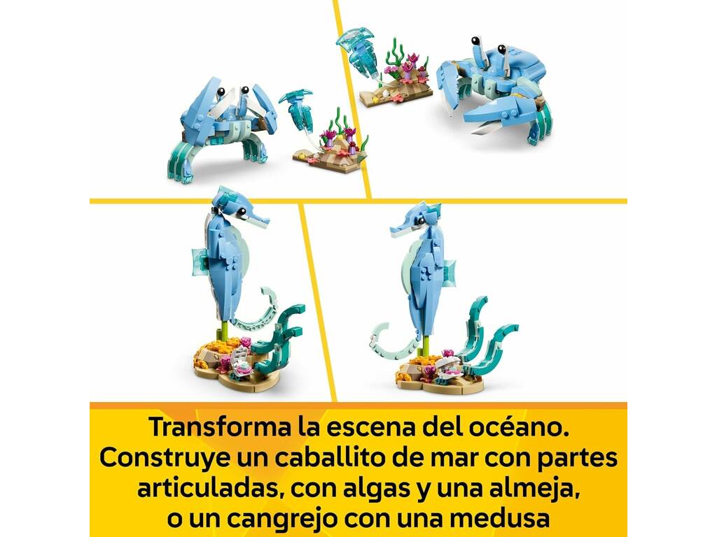 Lego Creator 3 in 1 Animali marini: Bellissimi delfini