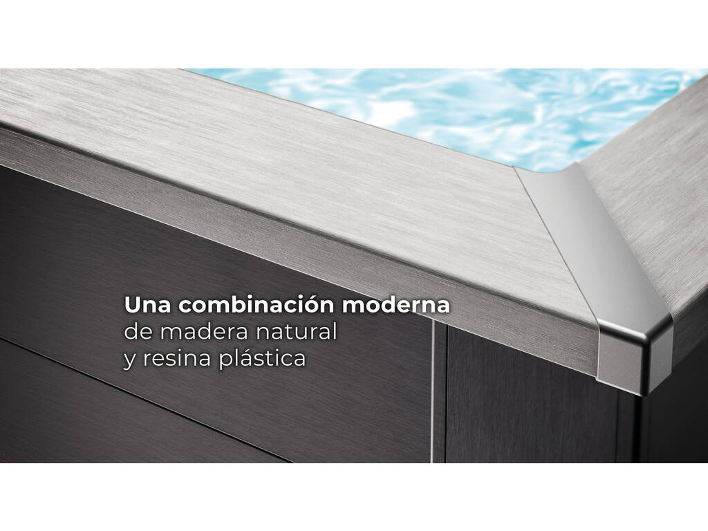 Piscina rettangolare in composito 315 x 175 x 96 cm Gre KPCOR2814T