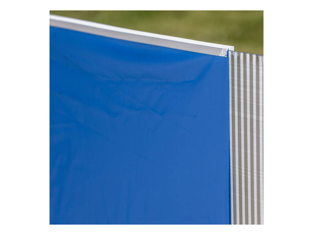 Piscina ovale Aspetto antracite 730 x 375 x 132 cm Gre KITPROV738GY