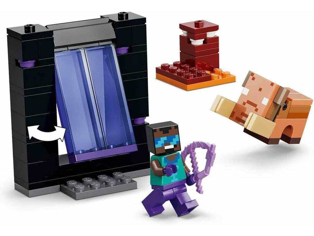 Lego Minecraft Il Viaggio nel Nether e il Portale verso l'End