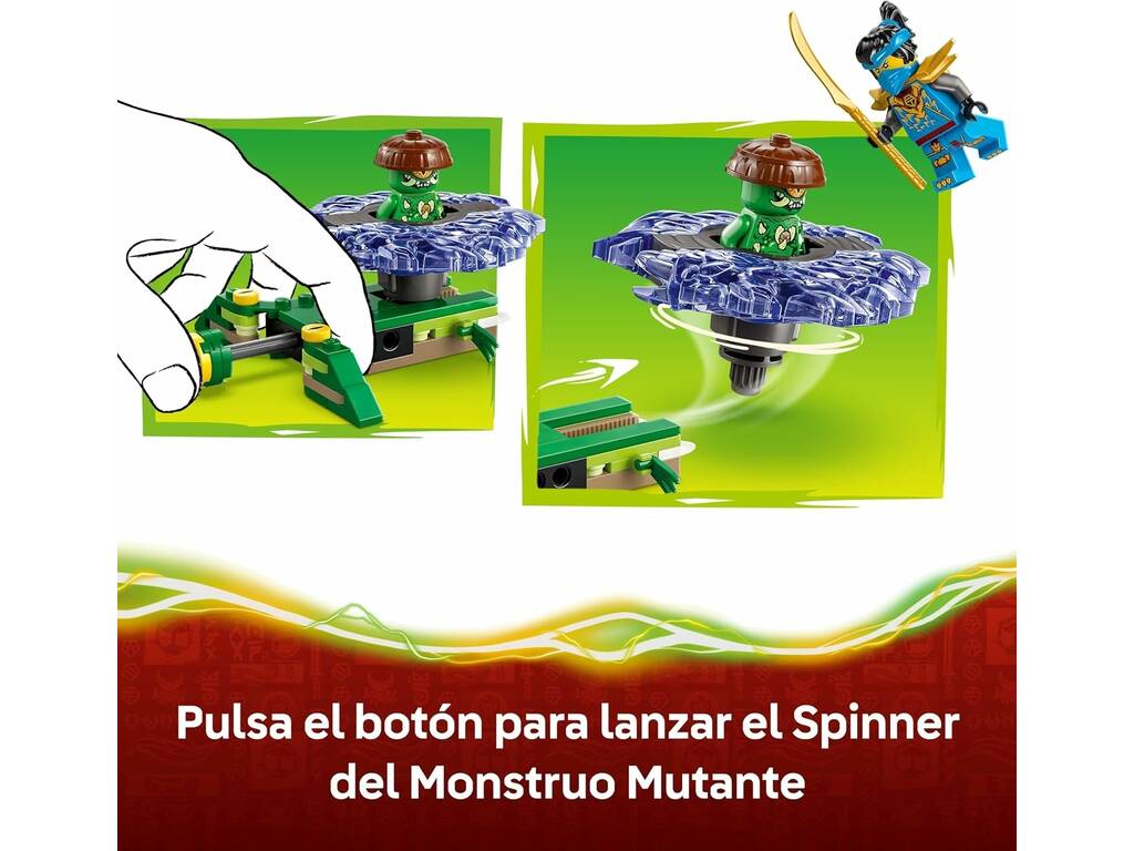 Lego Ninjago Nya vs Mutantenmonster-Spinner