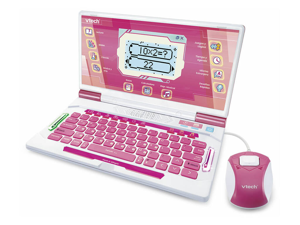 Ordinateur éducatif Genio XL bilingue rose