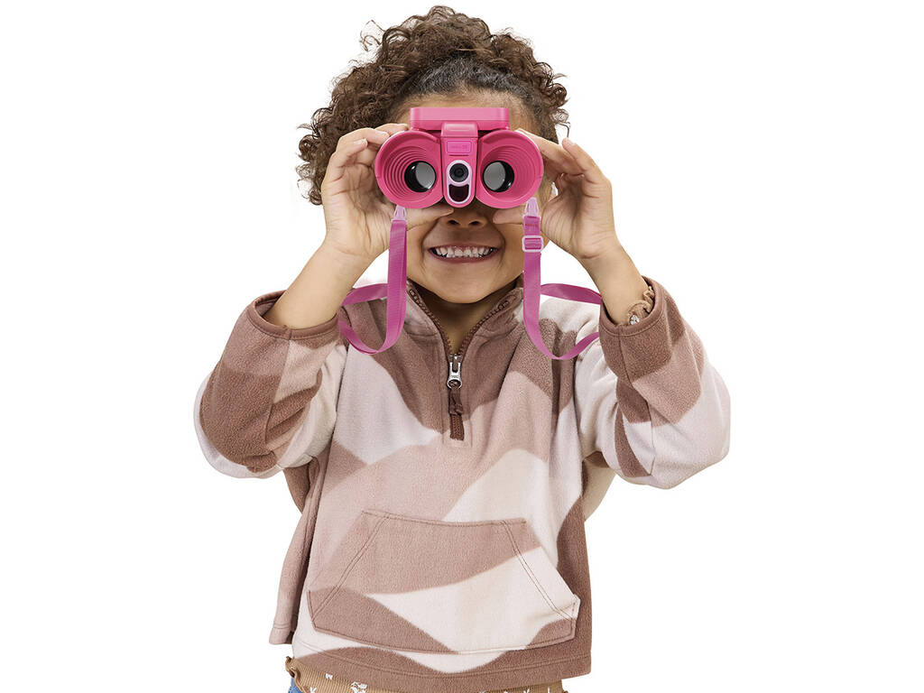 Binocolo multimediale Natura e Avventura Rosa