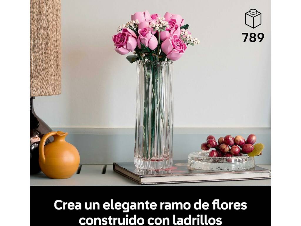 Bouquet de roses roses Lego Botanicals