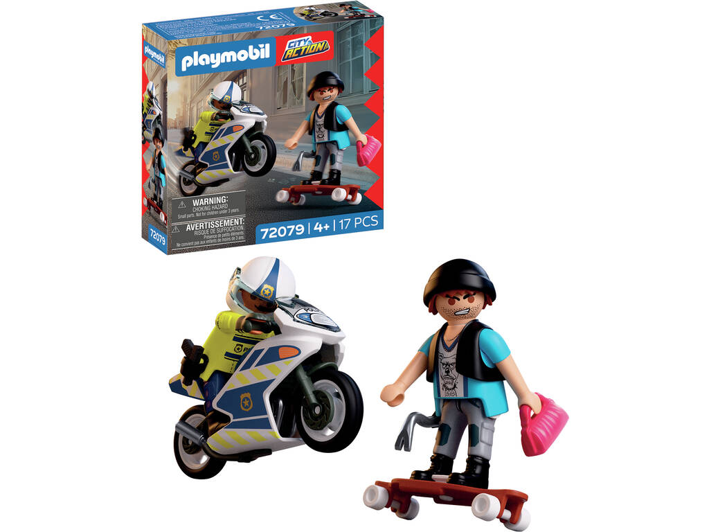Playmobil City Action Persecución en Moto