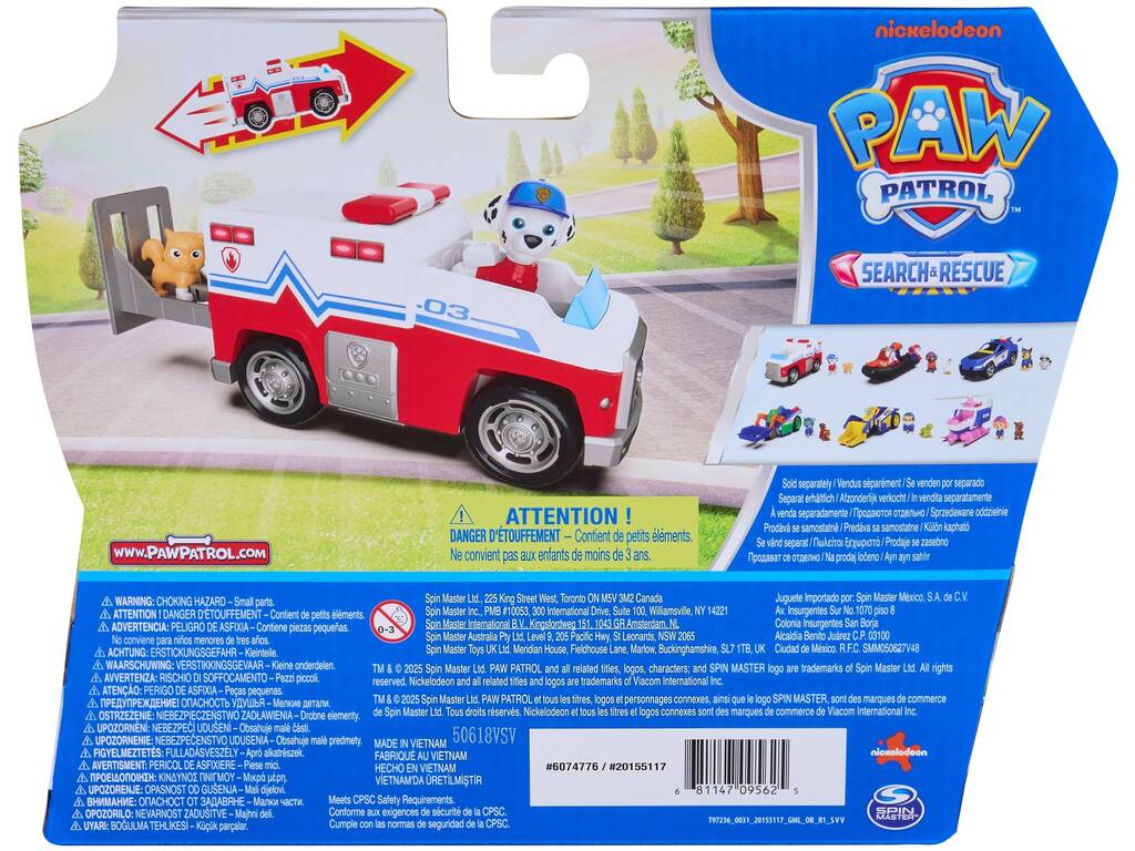 Paw Patrol Veicolo Search and Rescue Marshall