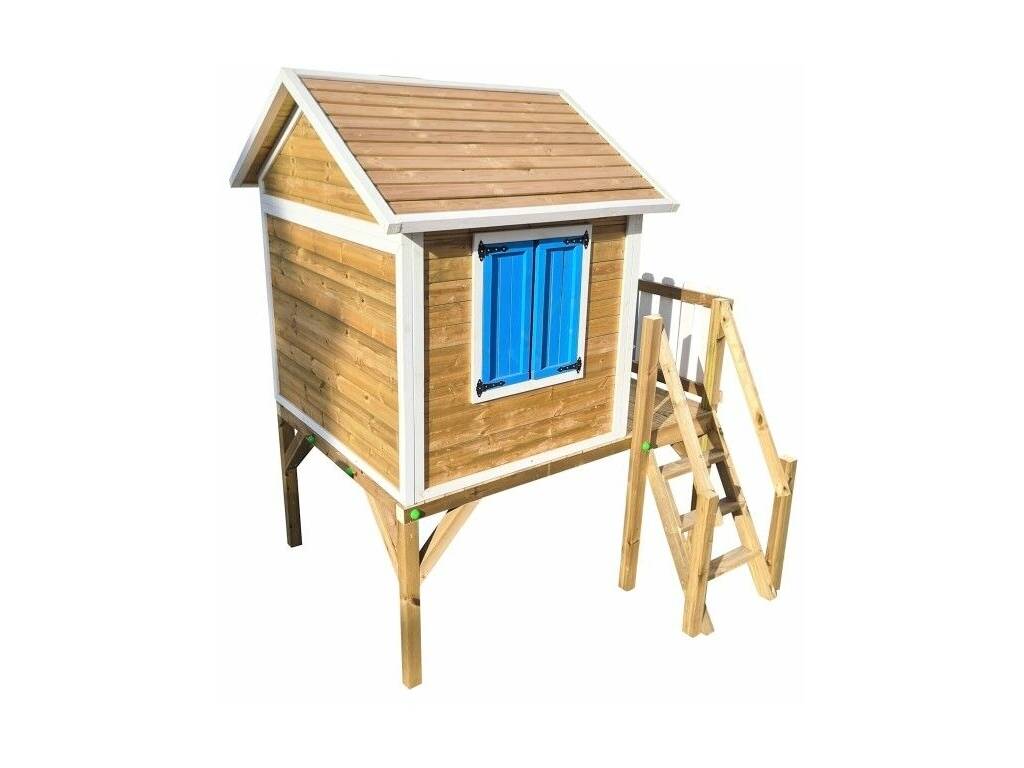 Maisonnette en bois Visby surélevée sur une plateforme de 90 cm, 258 x 200 x 315 cm Masgames MA809599X
