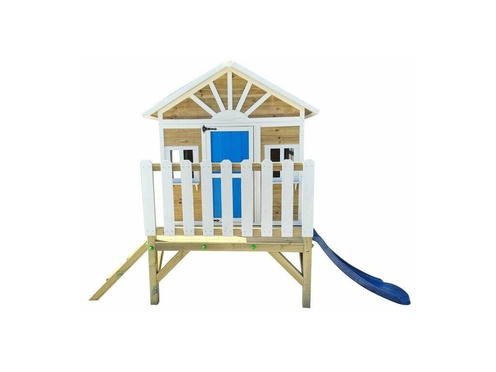 Maisonnette en bois Visby surélevée sur une plateforme de 60 cm, 225,5 x 200 x 209,5 cm Masgames MA806599X