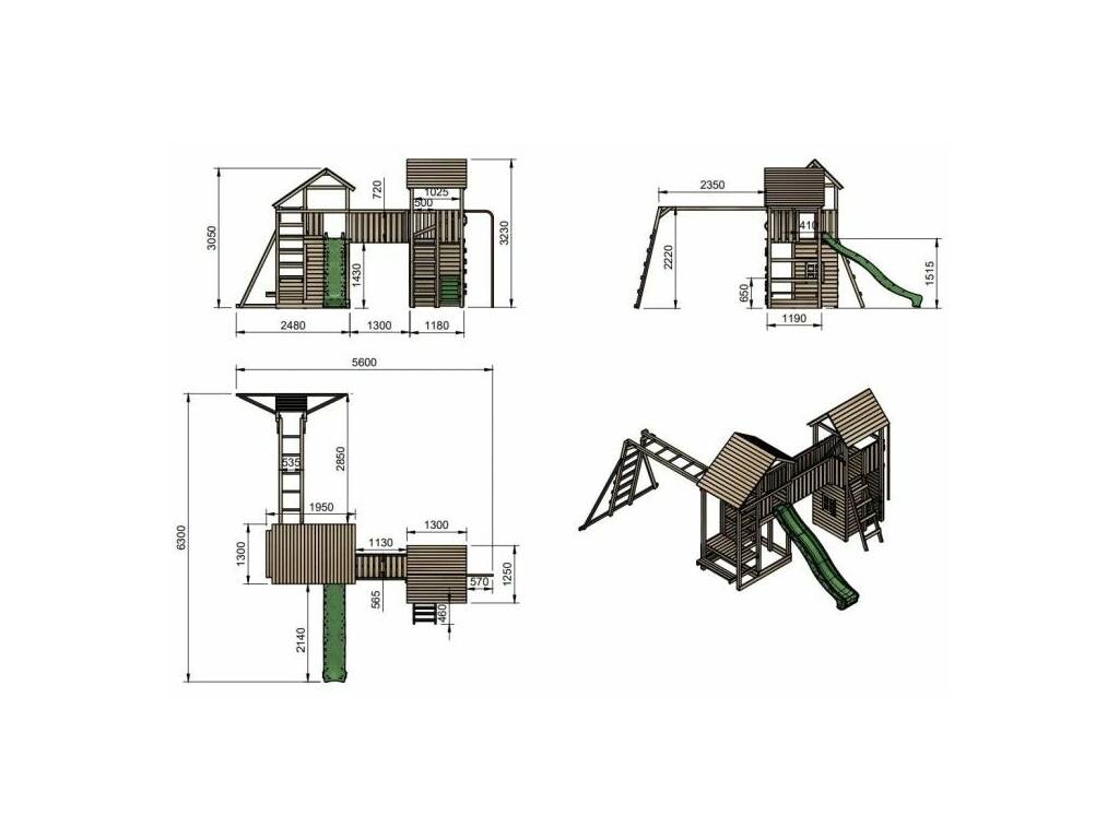 Parc pour enfants Ushuaia XL de 323 x 560 x 630 cm Masgames MA700470