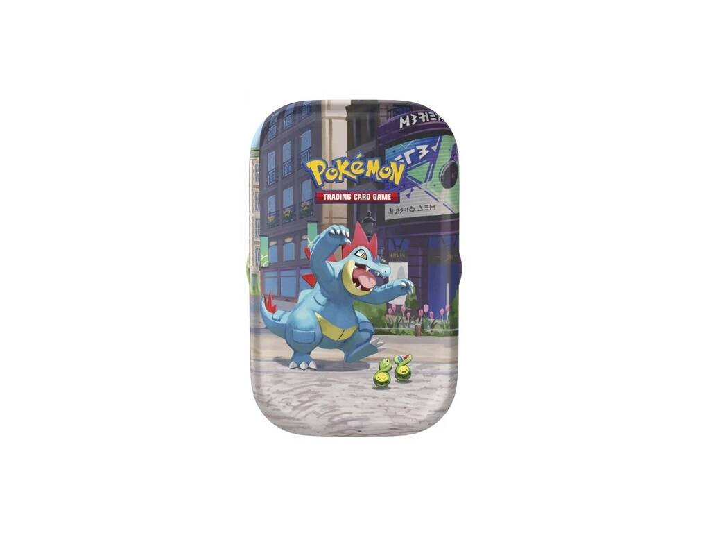 Pokémon TCG Mini Lata Ciudad Luminalia con 2 Sobres