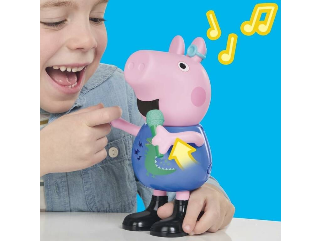 Peppa Pig la figurine de George qui chante et fait des blagues avec des sons