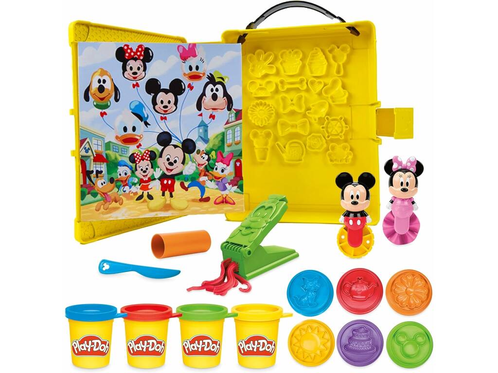 Play-Doh Disney Jr. Mickey Mouse Clubhouse un coffret pour créer une histoire avec de la pâte à modeler et des accessoires