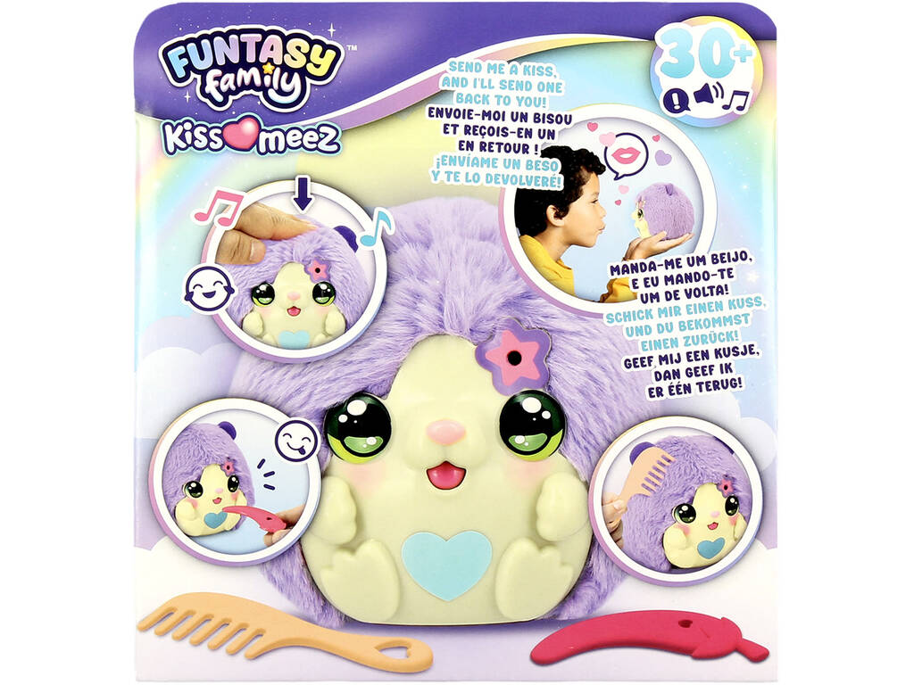 Funtasy Family Kiss Meez Hamster violet avec sons