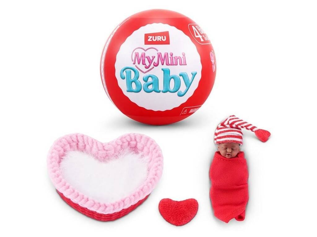  Zuru My Mini Baby Sweet Hearts Surprise Figure Ball com acessórios Série 1 