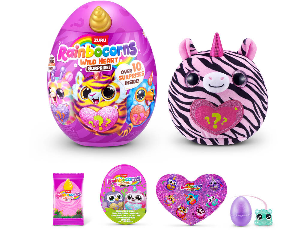 Zuru Rainbocorns Wild Heart Coeur Sauvage Œuf avec peluche surprise et accessoires