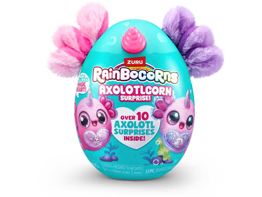 Zuru Rainbocorns Axolotlcorn Surprise Œuf avec peluche surprise et accessoires