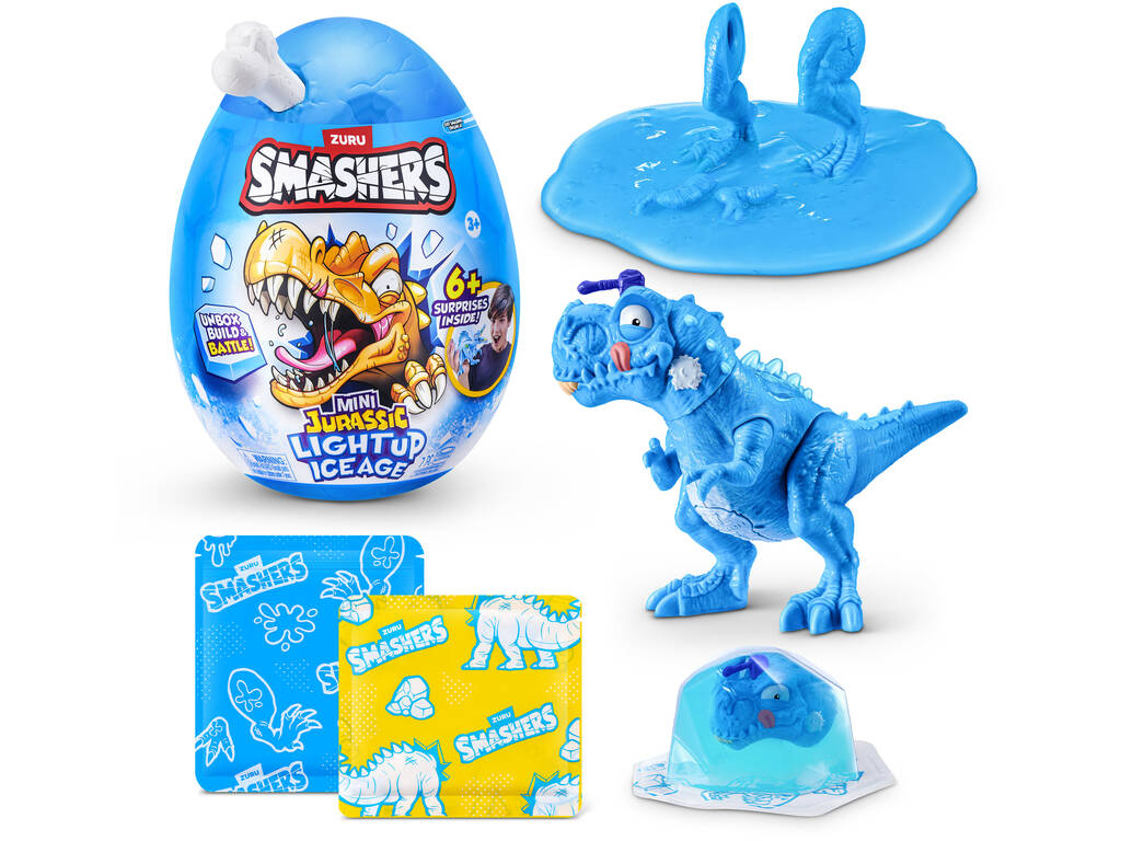 Zuru Smashers Mini Jurassic Light Up Ice Age Œuf Surprise