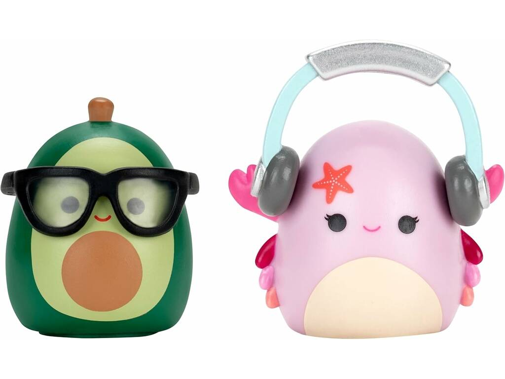 Ensemble de jeu Squishmallows Squish-a-longs valise contenant 2 Mini-Squish et des accessoires