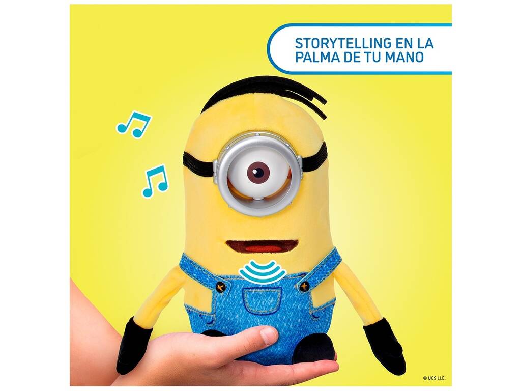 Minions & Monsters Peluche Puppetronics Dick de 21 cm con Sonidos y Acciones Realistas