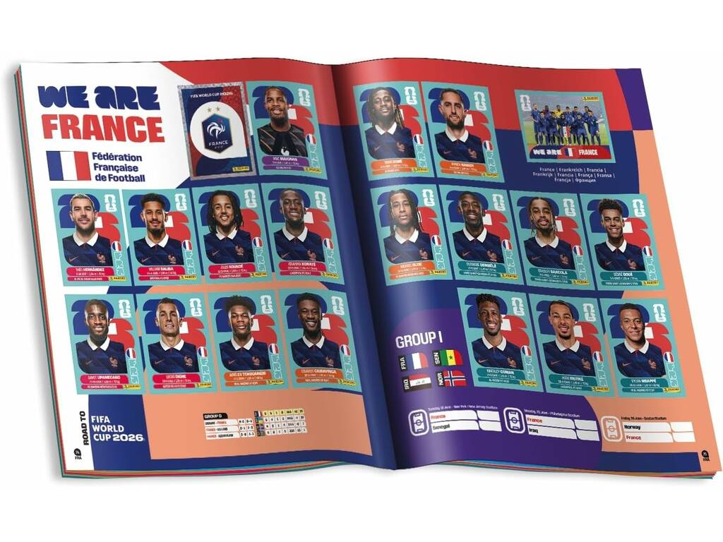 FIFA World Cup 2026 Starter Pack com Álbum e 4 Envelopes Panini