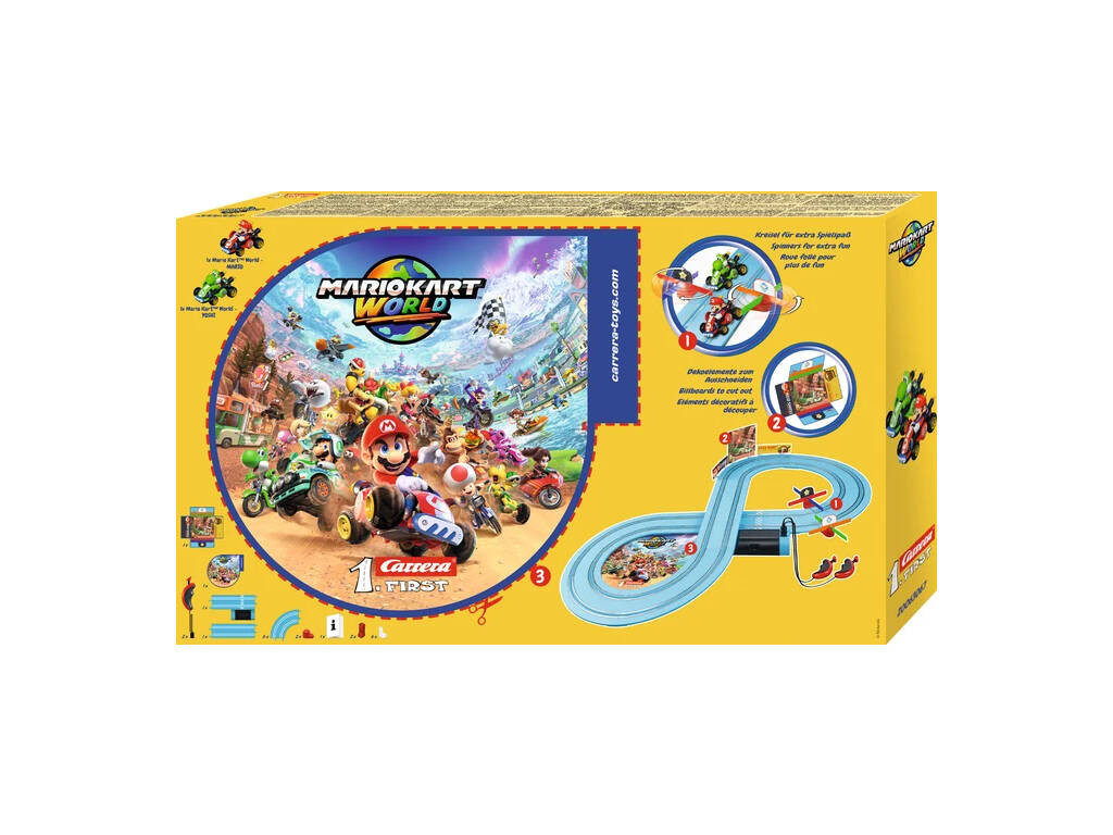 Mariokart World Circuito Carrera First con Mario y Yoshi