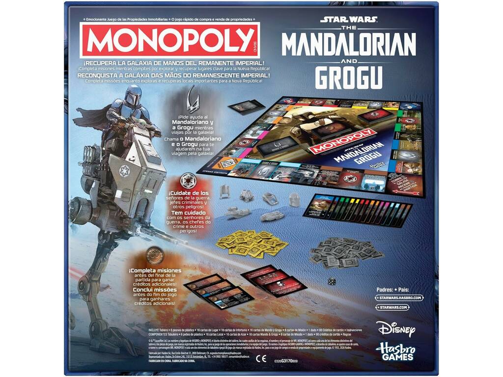 Monopoly Star Wars The Mandalorian and Grogu