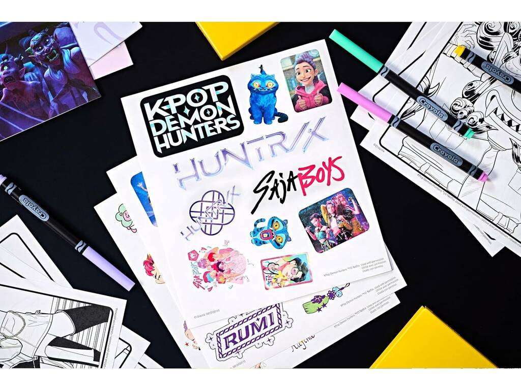 K-Pop Demon Hunters Estuche de Arte con Más de 60 Piezas - imagen 5